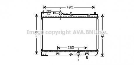 AVA MAZDA Радиатор охолодж 323 2.0 DITD 98- AVA COOLING MZ2214