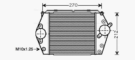 AVA MAZDA Інтеркулер 6 2.0 TD 02-07 AVA COOLING MZ4188
