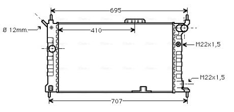 Радиатор AVA COOLING OL 2091