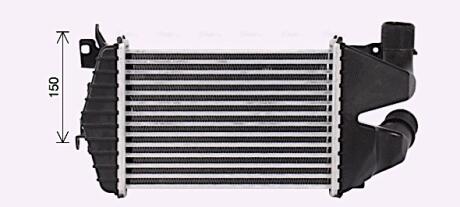 AVA OPEL Інтеркулер ASTRA H 1.7 07- AVA COOLING OL4691