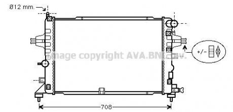 OPEL Радиатор ASTRA H 2,2 04- AVA COOLING OLA2381 (фото 1)