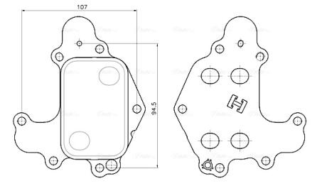 Охолоджувач оливи AVA COOLING PE3434