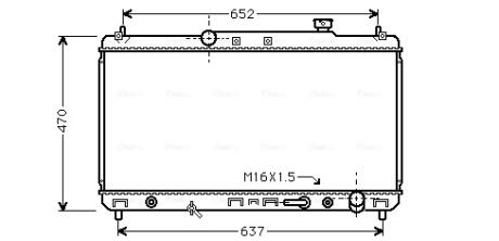 Радиатор охлаждения CAMRY 22i AT 96-01(AVA) AVA COOLING TO2236