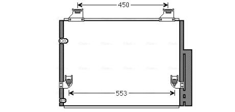 Радіатор кодиціонера AVA COOLING TO5563D
