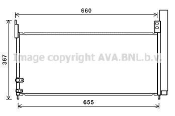 Радиатор кодиціонера AVA COOLING TO5692D