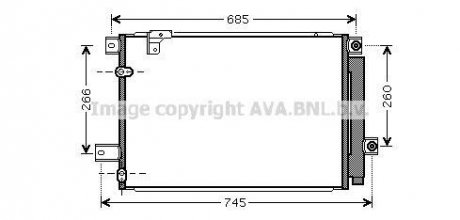 Радиатор кодиціонера AVA COOLING TOA5409D