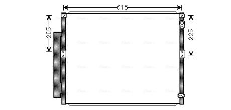 Радиатор кондиционера LEXUS GX470/LAND CRUISER PRADO J120 4.0 (AVA) AVA COOLING TOA5564D