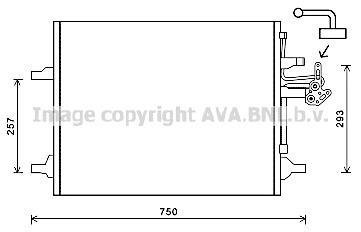 Радиатор кодиціонера AVA COOLING VO5166D