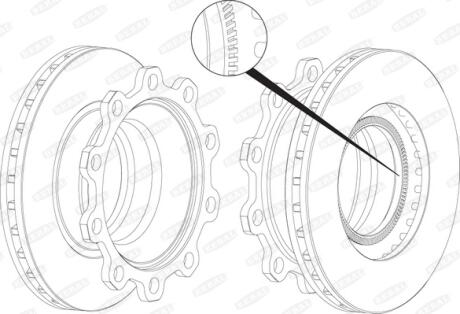 Тормозной диск, GIGANT SMB, 430мм ABS, Knorr SB/SN7;Haldex DB20;Wabco Pan22 BERAL BCR199A
