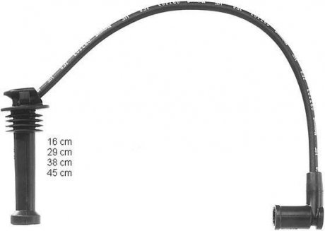 Комплект кабелів високовольтних BERU ZEF1115 (фото 1)