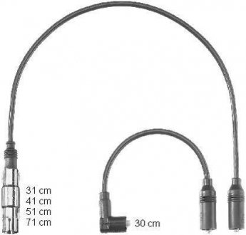 Комплект кабелів запалювання BERU ZEF1223