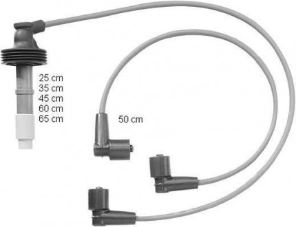 VOLVO Провода высокого напряжения (6шт.) 850, S70, V70 I BERU ZEF1231 (фото 1)