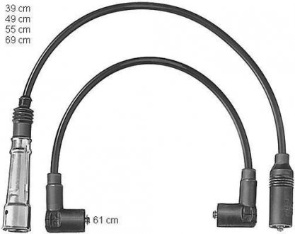 Комплект кабелів високовольтних BERU ZEF561 (фото 1)