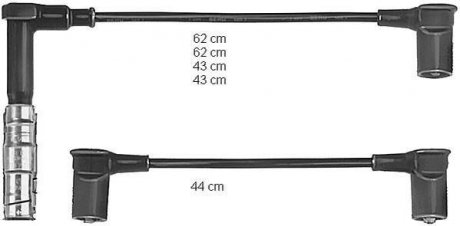 Комплект кабелів високовольтних BERU ZEF585