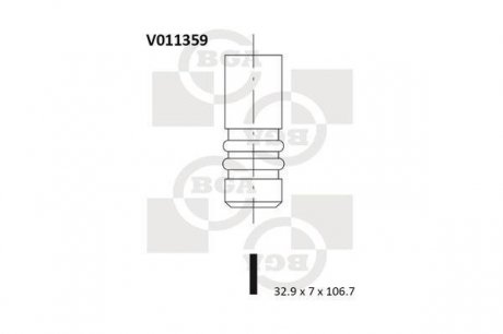 Впускной клапан BGA V011359