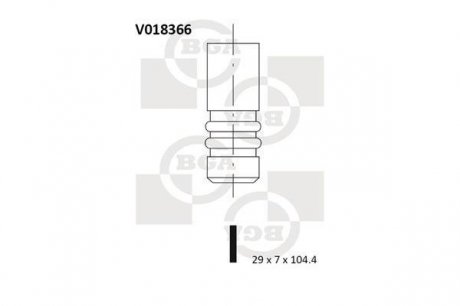 Выпускной клапан BGA V018366 (фото 1)