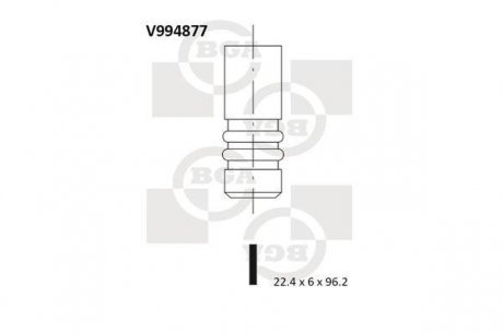 Клапан двигуна BGA V994877