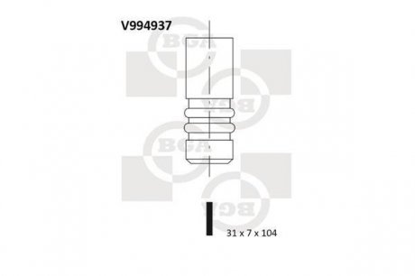 Клапан двигуна BGA V994937