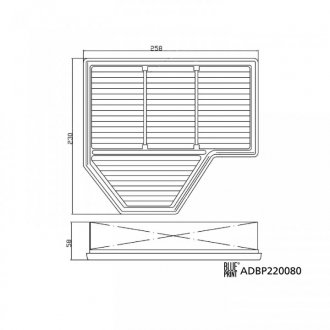 Фільтр повітряний BLUE PRINT ADBP220080