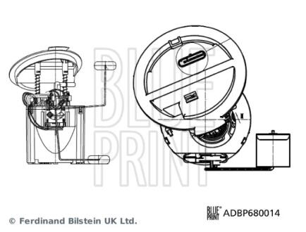 Фото vw електробензонасос (модуль) 4.3 bar w204/212 c180/e250 07- BLUE PRINT ADBP680014 VW електробензонасос (модуль) 4.3 Bar W204/212 C180/E250 07- BLUE PRINT ADBP680014