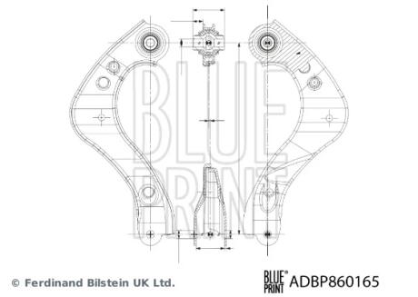 TOYOTA Важіль підвіски задн. прав. COROLLA CROSS 2.0 VVTi Hybrid 22- BLUE PRINT ADBP860165