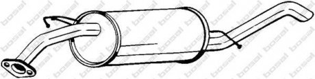 Глушник задній, CHEVROLET Aveo 1.2, DAEWOO Kalos 1.4 02- BOSAL 141-217 (фото 1)