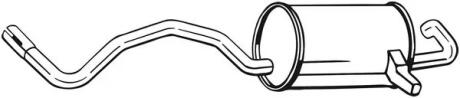 Глушитель задняя часть RENAULT MEGANE II (02-10), RENAULT Scenic (03-08) (280-815) BOSAL 280815