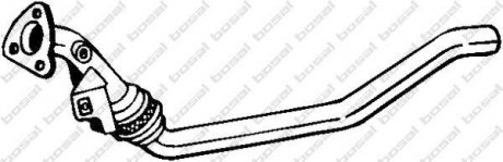 Труба вихлопна AUDI A4 04-08 (800-055) BOSAL 800055 (фото 1)