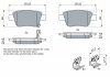 Тормозные колодки дисковые задниеTOYOTA Avensis 03- BOSCH 0986424798 (фото 5)