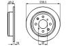 Диск гальмівний зад. HONDA CIVIC 1.6/1.8 87-01 BOSCH 0 986 478 350 (фото 1)