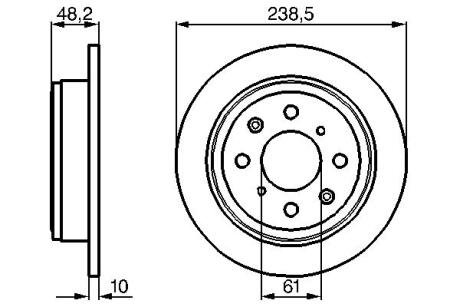 Диск тормозной BOSCH 0 986 478 350