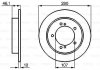 Гальмівний диск SUZUKI Jimny F D 289mm 98- BOSCH 0986478539 (фото 7)