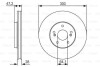 Тормозной диск BOSCH 0 986 479 R47 (фото 1)