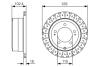 TOYOTA Тормозной диск задн.Land Cruiser 100,Lexus 98- BOSCH 0986479A61 (фото 1)