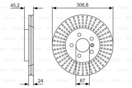 Тормозной диск BOSCH 0986479C93