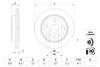 JEEP Гальмівний диск задн. GRAND CHEROKEE III 09-, GRAND CHEROKEE IV 11- BOSCH 0986479G87 (фото 1)