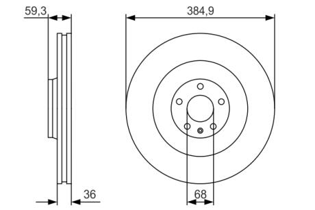 Диск тормозной BOSCH 0 986 479 R30