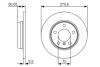 Диск тормозной задн. BMW E36/46 (280*9,9) BOSCH 0986479S34 (фото 1)