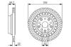 Диск тормозной BOSCH 0986479T34 (фото 1)
