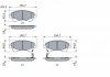 Тормозные колодки дисковые передние TOYOTA Avensis 08- BOSCH 0986494187 (фото 5)