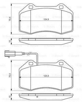 Тормозные колодки дискові BOSCH 0986494228 (фото 1)