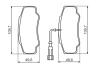 NISSAN Колодки гальмівні задн. CABSTAR 06- BOSCH 0986494391 (фото 6)
