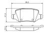 ДИСКОВЫЕ КОЛОДКИ ЗАДНI BOSCH 0986494569 (фото 4)
