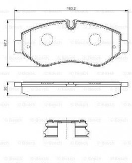 ДИСКОВЫЕ КОЛОДКИ BOSCH 0 986 494 582