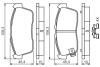 Гальмівні колодки, дискові BOSCH 0986494618 (фото 5)