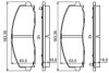 Колодки тормозные дисковые BOSCH 0986494769 (фото 1)