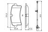 ДИСКОВЫЕ КОЛОДКИ ЗАДНI BOSCH 0986494841 (фото 7)