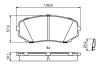 Комплект тормозных колодок, дисковый тормоз BOSCH 0986494879 (фото 7)