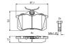 Тормозные колодки задн. AUDI A3,A4,A6 SEAT VW Golf 3/4 SKODA BOSCH 0986494923 (фото 6)