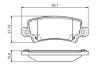 TOYOTA Тормозные колодки дисковые Corolla 02- задн. BOSCH 0986495072 (фото 1)